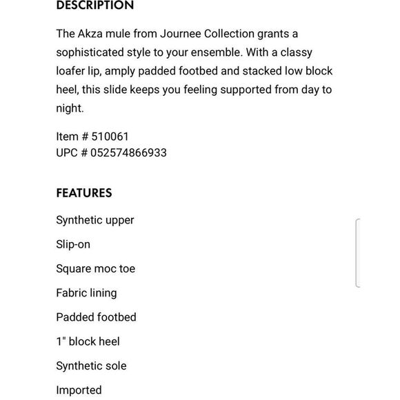 Journee Akza Mule NEW! - Picture 7 of 7